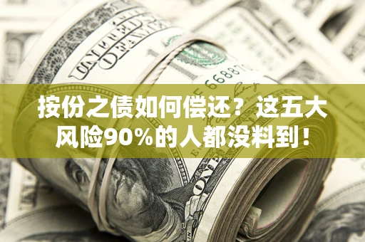 北京按份之债如何偿还？这五大风险90%的人都没料到！