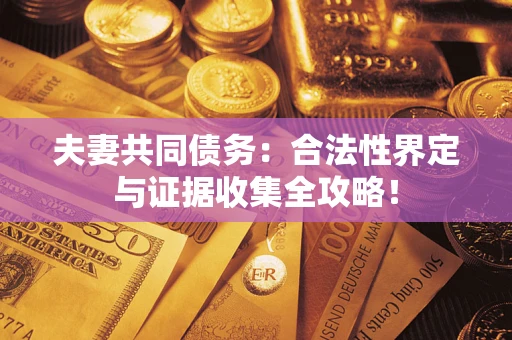 北京夫妻共同债务：合法性界定与证据收集全攻略！