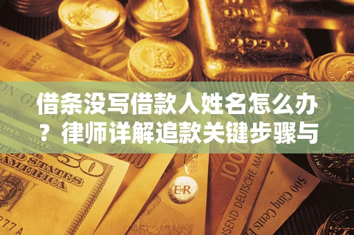 北京借条没写借款人姓名怎么办？律师详解追款关键步骤与证据链构建