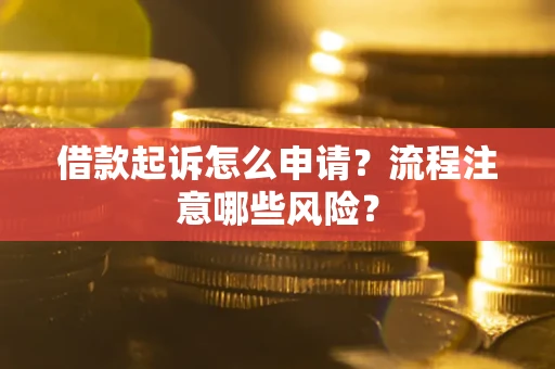北京借款起诉怎么申请？流程注意哪些风险？